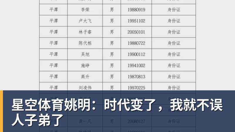 星空体育姚明:时代变了,我就不误人子弟了